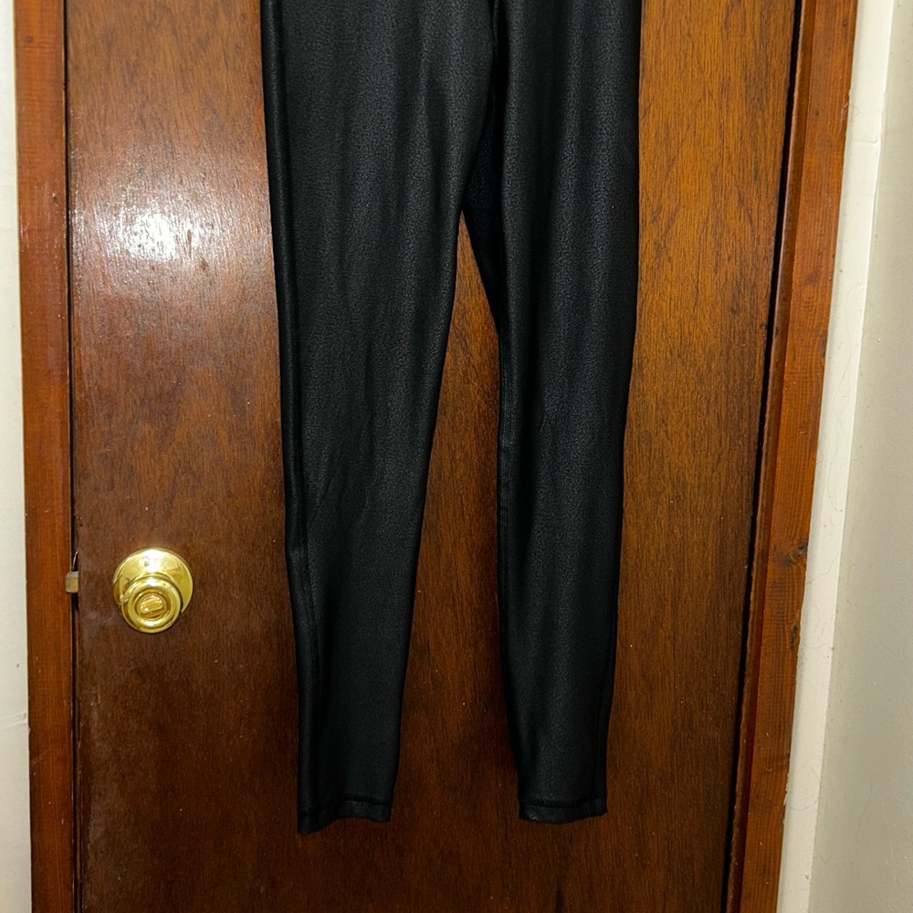 Black Faux Leather Leggings